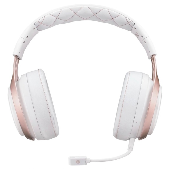 LUCID SOUND wireless LS35x gaming headphones set w mic, Rose Gold - Picture 4 of 5
